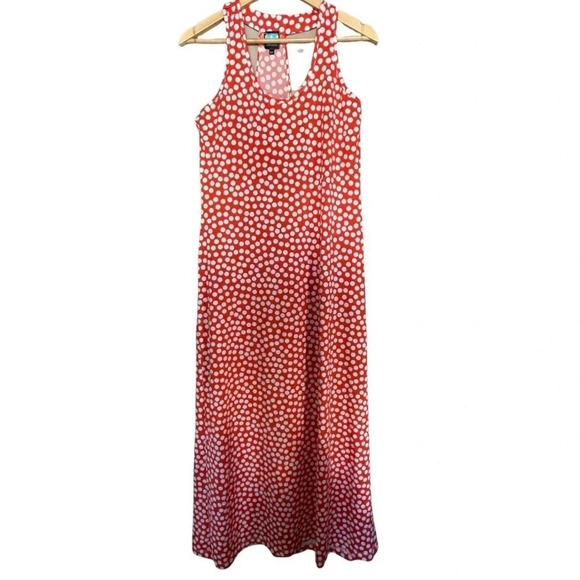 Lori Micahels Dresses & Skirts - Lori Michaels  Sz M polka dots Racerback maxi beach dress